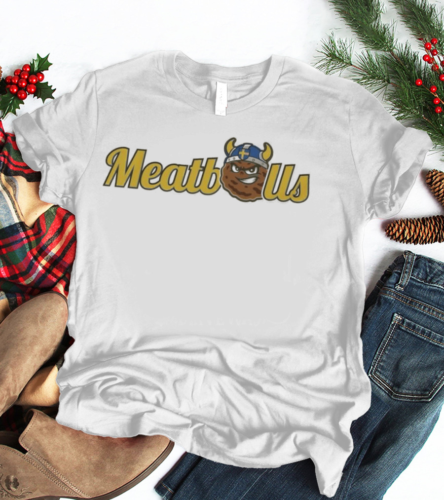 KC Cougars Swedish Meatballs Viking Helmet T-Shirt