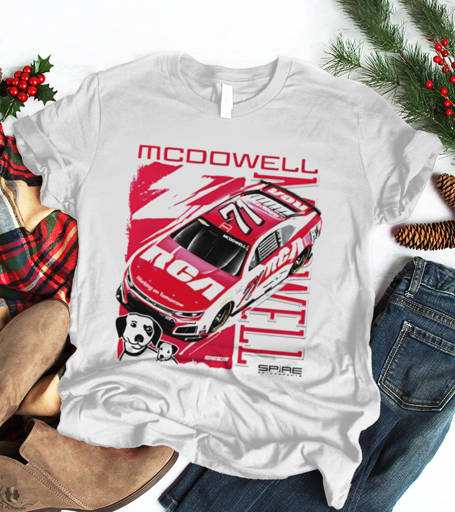 McDowell RCA 2026 Racing Car Number 34 Spire Motorsports T-Shirt