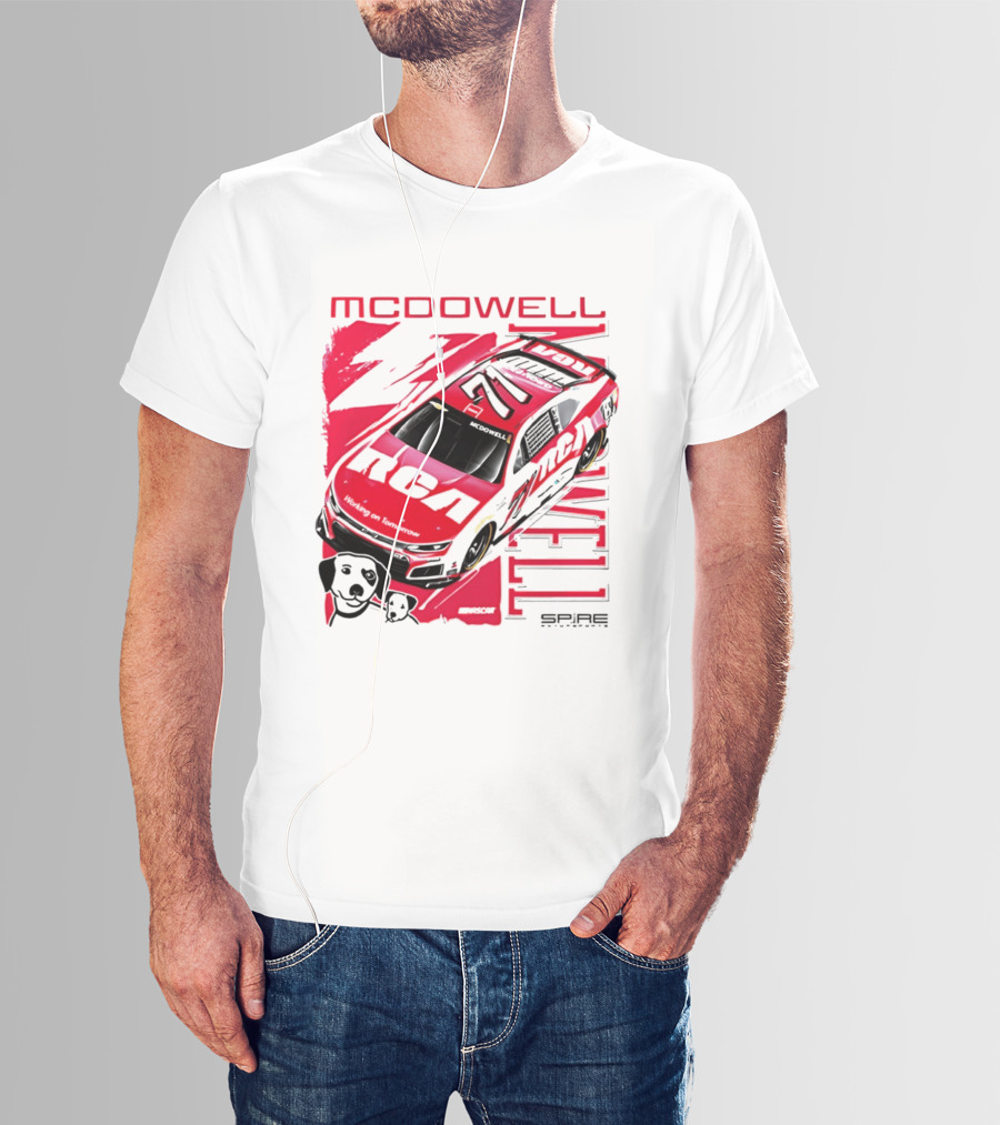 McDowell RCA 2026 Racing Car Number 34 Spire Motorsports T-Shirt