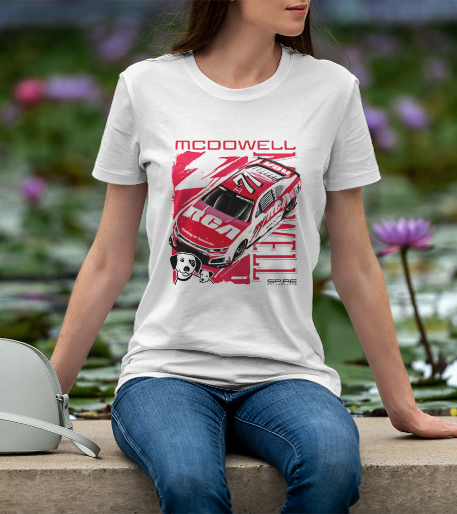 McDowell RCA 2026 Racing Car Number 34 Spire Motorsports T-Shirt