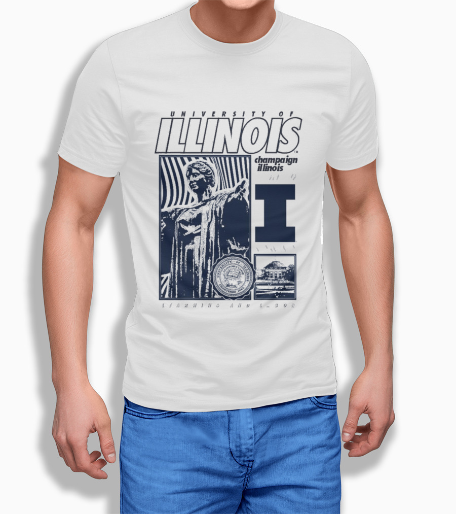 University Of Illinois Champaign Urbana Illinois Learning And Labor T-Shirt