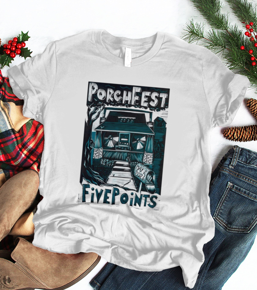PorchFest FivePoints May 2026 Huntsville AL Music Event T-Shirt