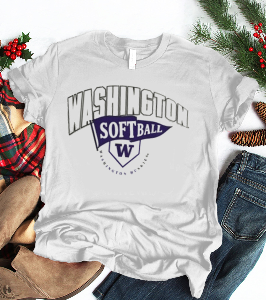 Washington Softball W Huskies Team Spirit T-Shirt