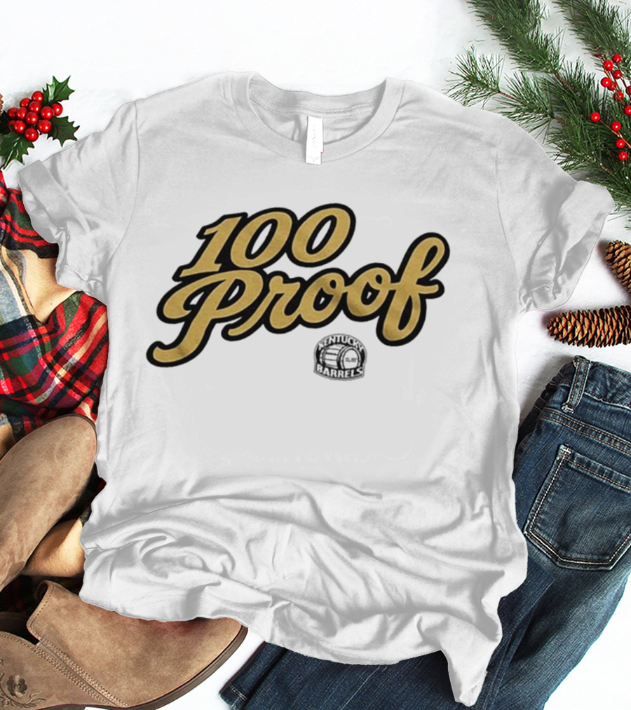 100 Proof Kentucky Barrels Football T-Shirt