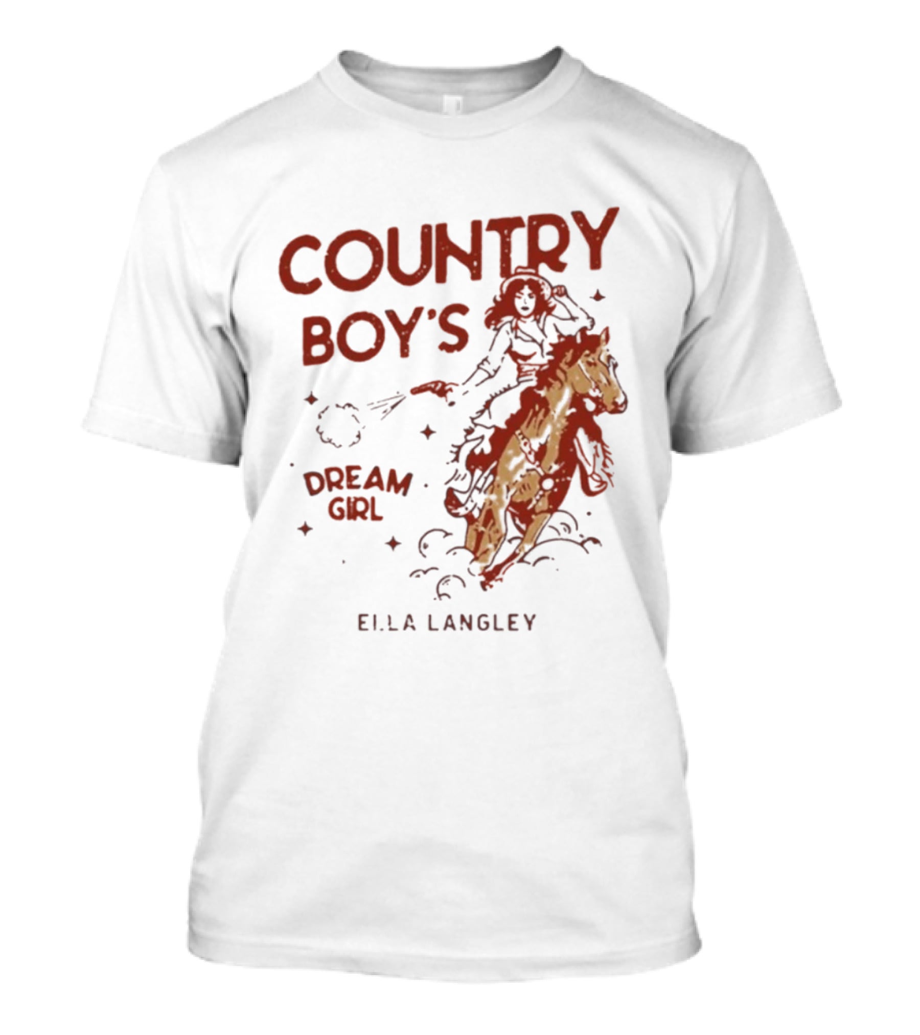 Ella Langley Country Boy's Dream Girl 2026 Riding Horseback Adventure T-Shirt