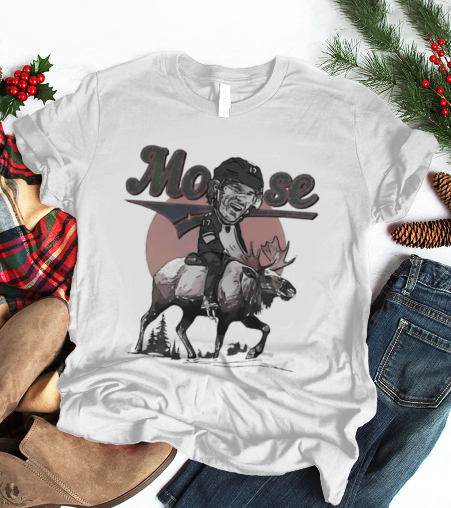 Marcus Foligno Moose Riding Adventure Big Head T-Shirt
