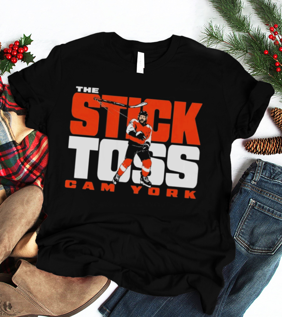 Cam York The Stick Toss Philadelphia Flyers Hockey NHL 2026 T-Shirt