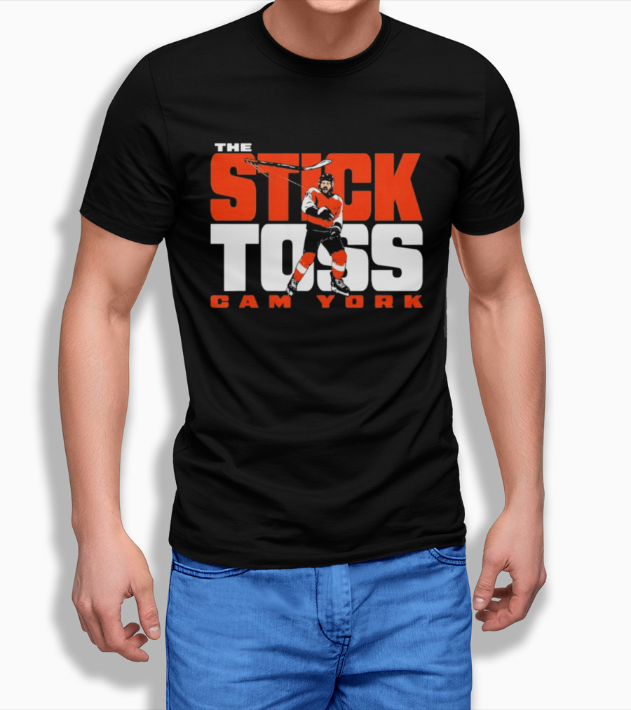 Cam York The Stick Toss Philadelphia Flyers Hockey NHL 2026 T-Shirt