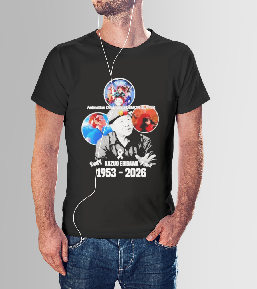 Kazuo Ebisawa 1953 2026 Animation Director Of Manga Slayer Died T-Shirt