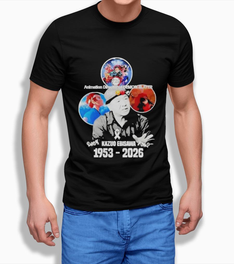Kazuo Ebisawa 1953 2026 Animation Director Of Manga Slayer Died T-Shirt