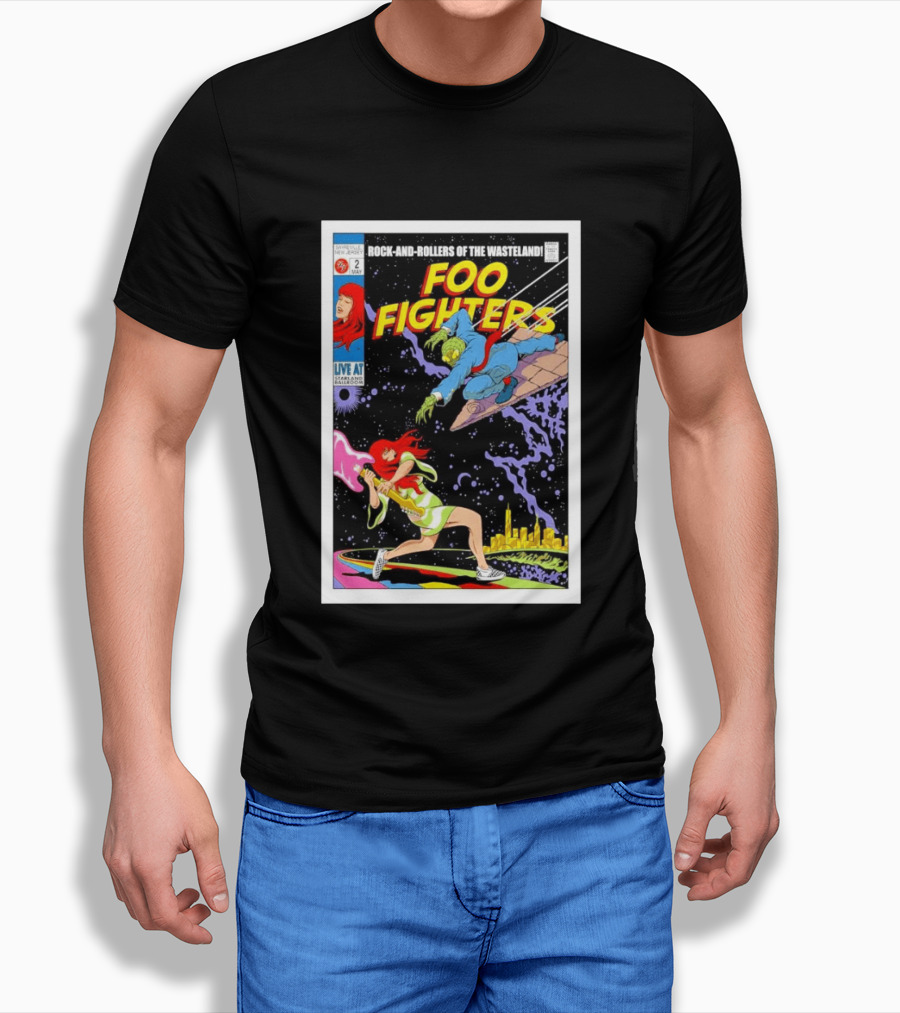 Foo Fighters Rock And Rollers Of The Wasteland Sayreville New Jersey Starland Ballroom May 2 2026 T-Shirt