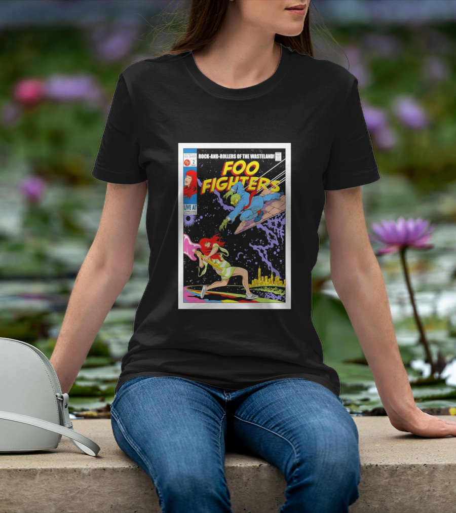Foo Fighters Rock And Rollers Of The Wasteland Sayreville New Jersey Starland Ballroom May 2 2026 T-Shirt
