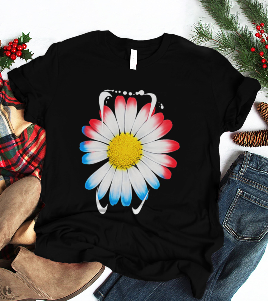 G Dragon Daisy Red Blue Petals T-Shirt