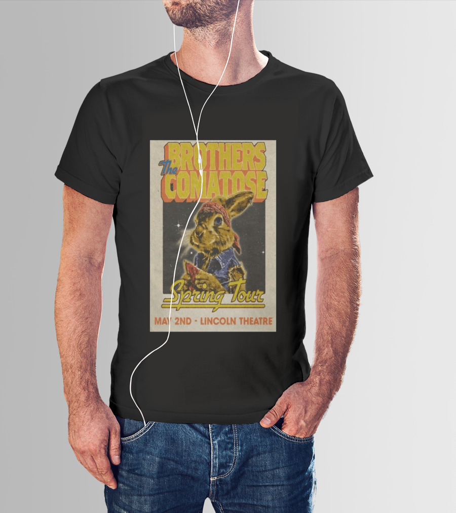Brothers Comatose Spring Tour May 2nd Lincoln Theatre Rabbit Bandana T-Shirt