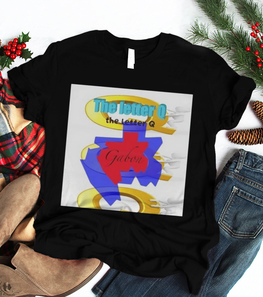 The Letter Q Gabon Map Stylish Multilayered T-Shirt