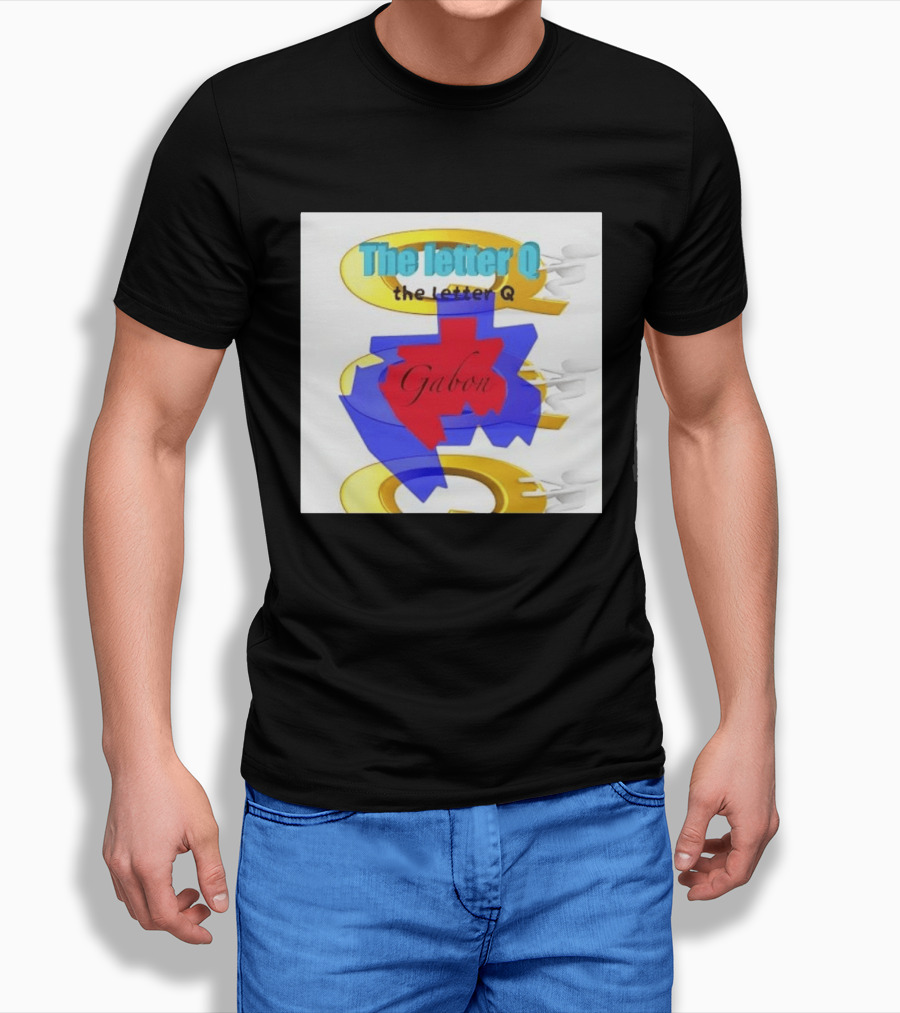 The Letter Q Gabon Map Stylish Multilayered T-Shirt