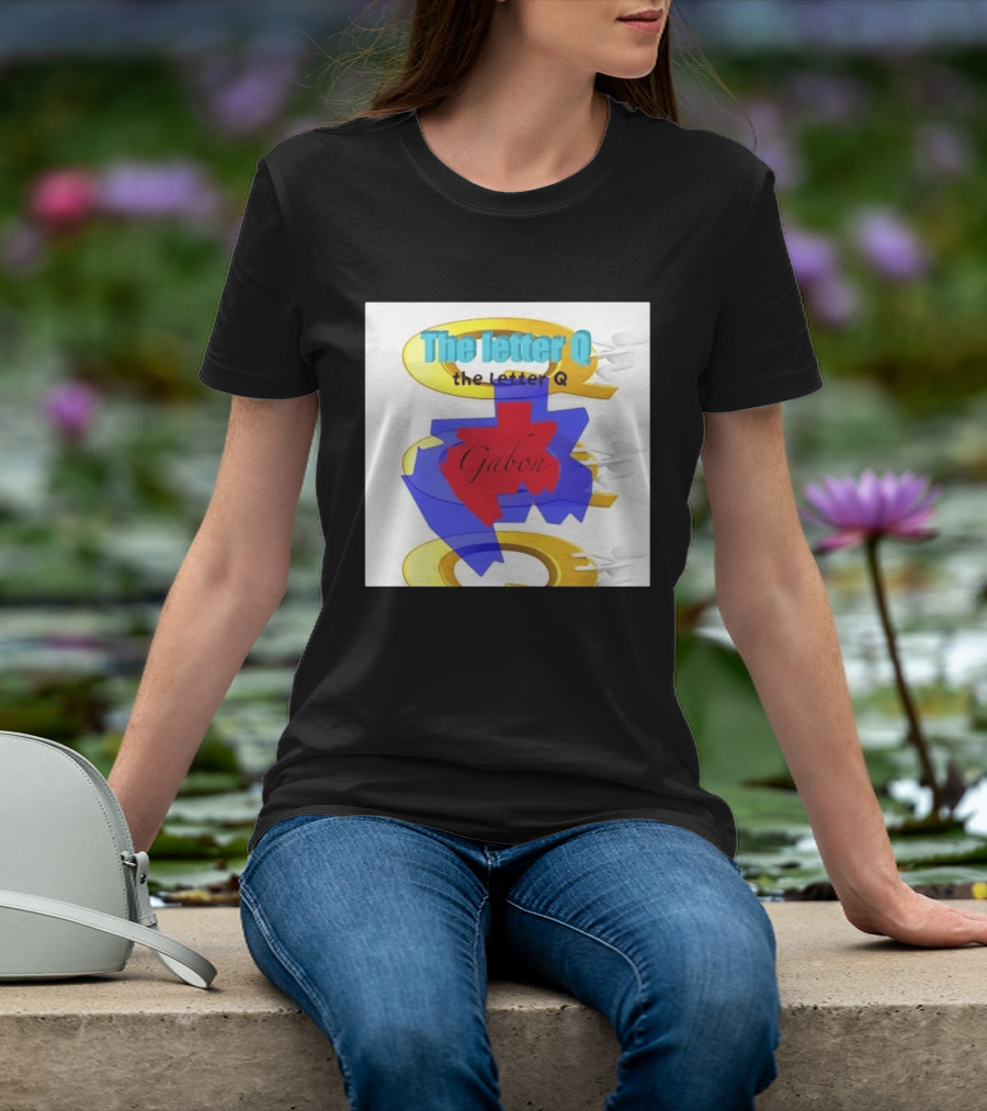 The Letter Q Gabon Map Stylish Multilayered T-Shirt