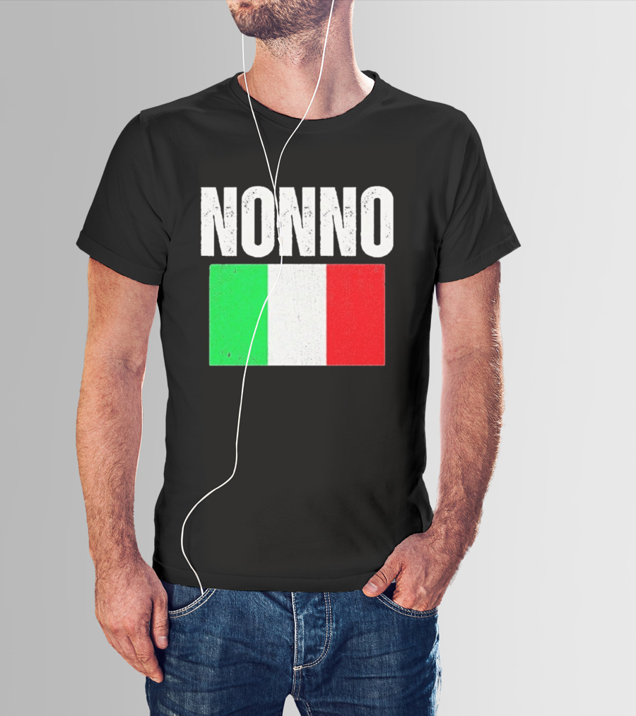 Nonno Italian Flag Patriotic Italy Heritage T-Shirt