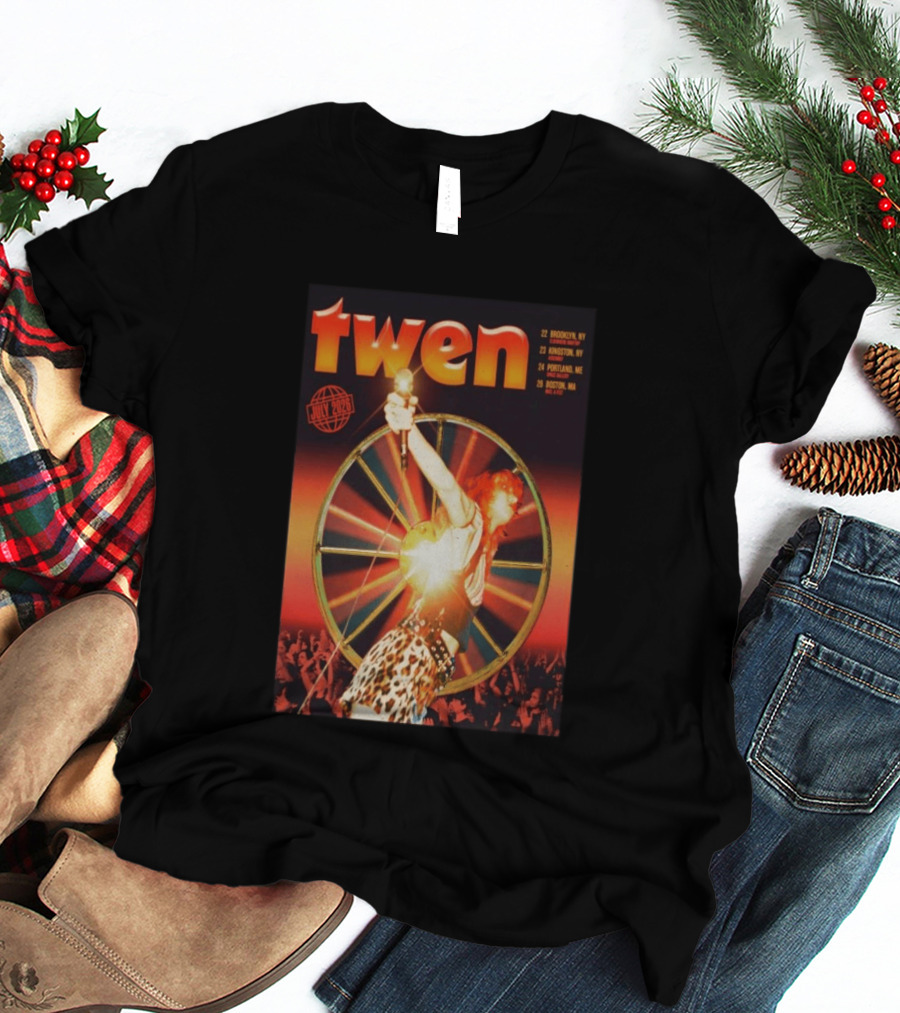 Twen Summer Heat Tour July 2026 Brooklyn Kingston Portland Boston T-Shirt