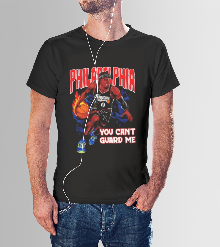 Philadelphia Tyrese Maxey You Can't Guard Me Basketball T-Shirt