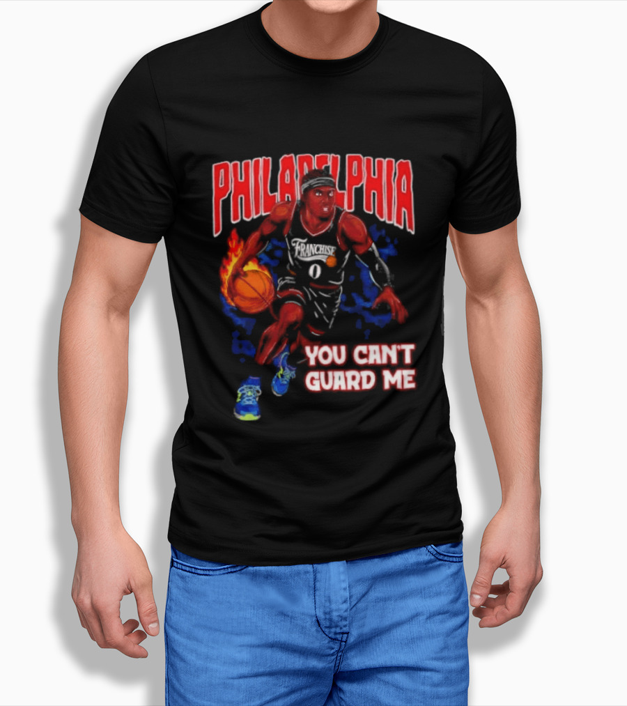 Philadelphia Tyrese Maxey You Can't Guard Me Basketball T-Shirt