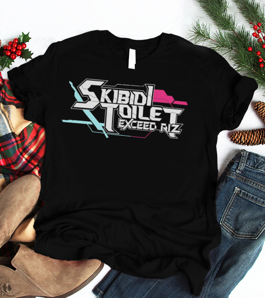 Original Skibidi Toilet Exceed Riz Neon T-Shirt
