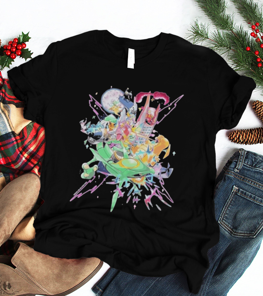 Pokémon Sword Shield Evolving Skies 2026 Vibrant Character Explosion T-Shirt