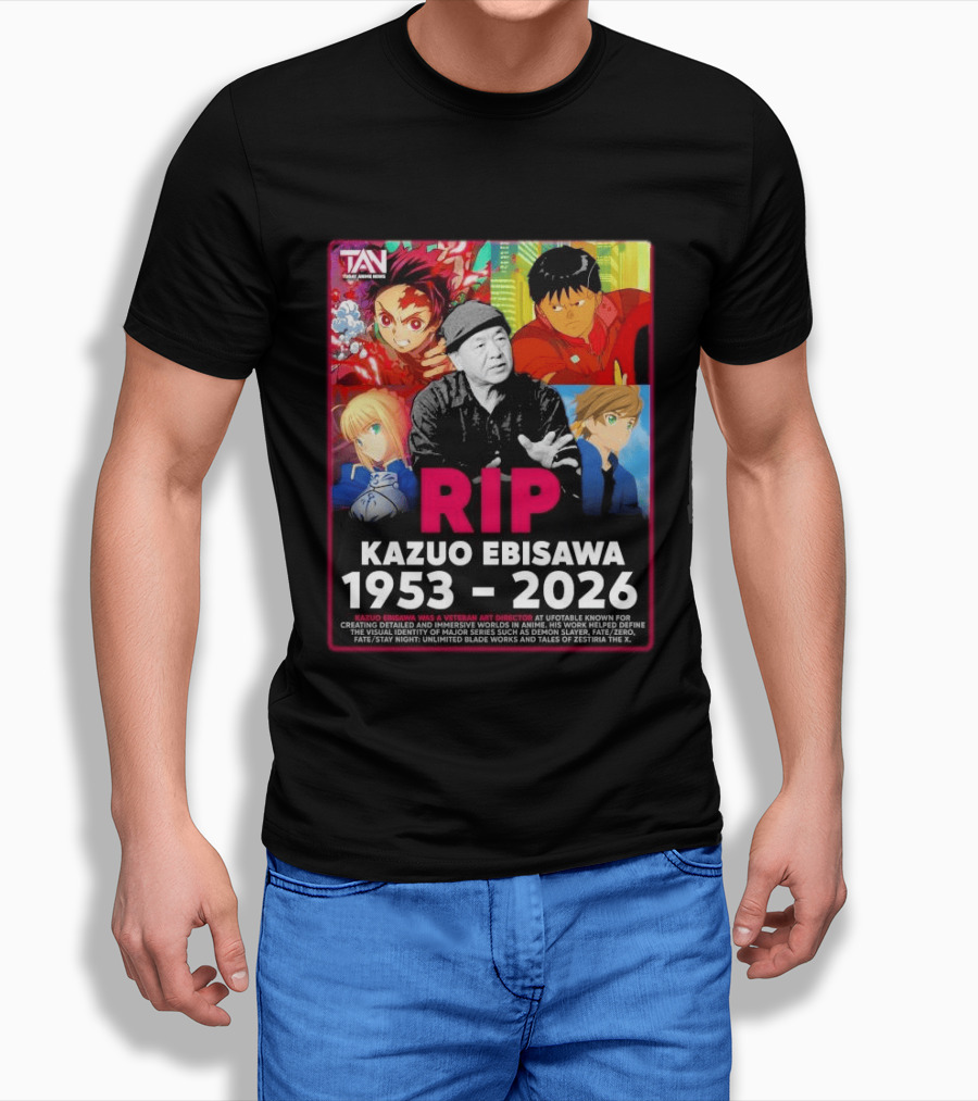 RIP Kazuo Ebisawa 1953 2026 Anime Veteran Art Director Demon Slayer Fata/Zero T-Shirt