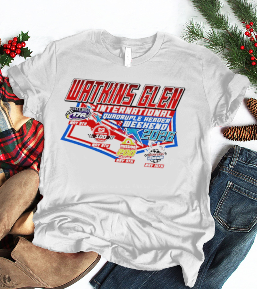 Watkins Glen International 2026 Quadruple Header Weekend Events T-Shirt