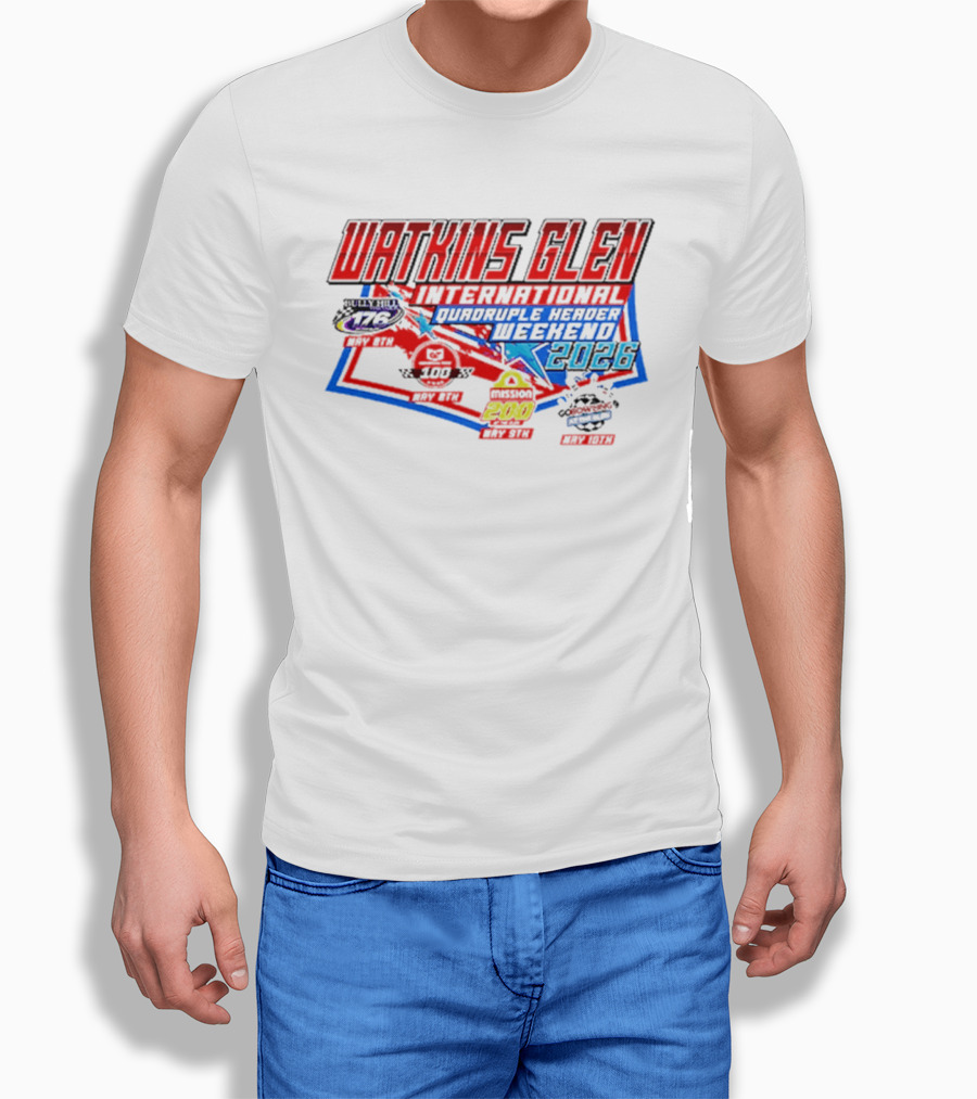 Watkins Glen International 2026 Quadruple Header Weekend Events T-Shirt