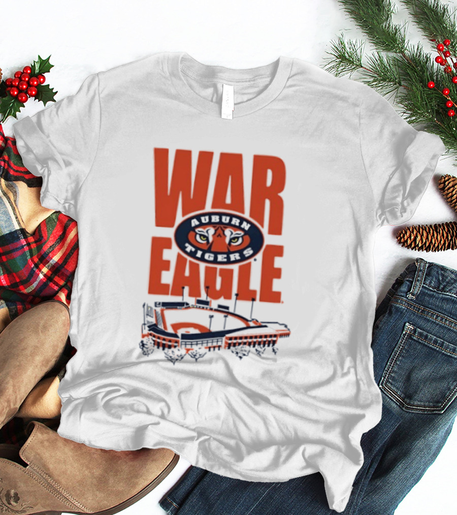 Auburn Tigers War Eagle Baseball Stadium Tiger Eyes T-Shirt
