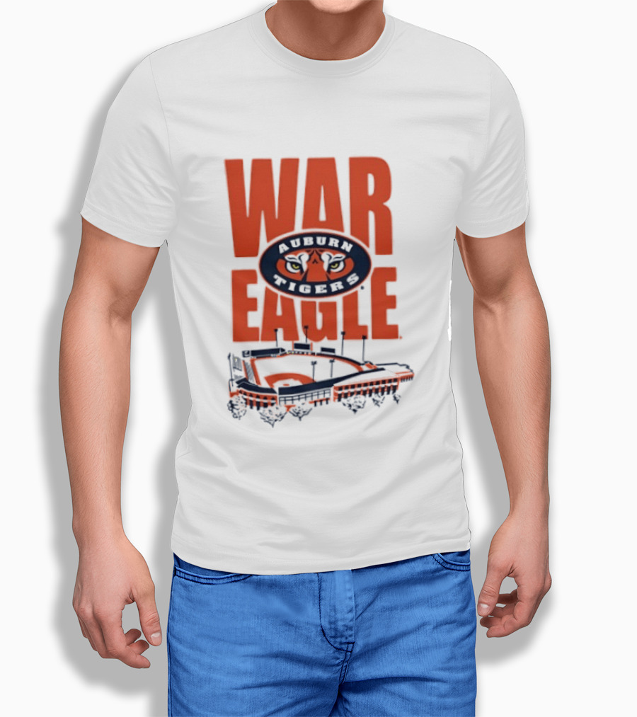 Auburn Tigers War Eagle Baseball Stadium Tiger Eyes T-Shirt