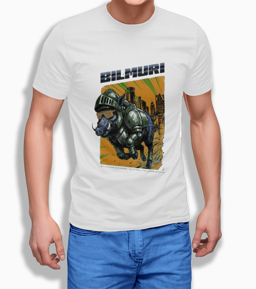 Bilmuri Armored Boar Detroit Skyline The Fillmore May 3 2026 T-Shirt