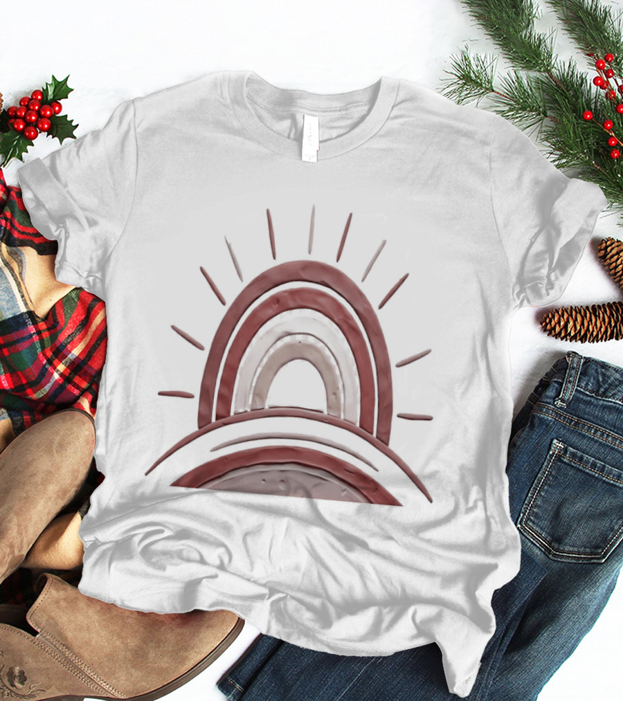 Boho Terracotta Sunset Arches T-Shirt