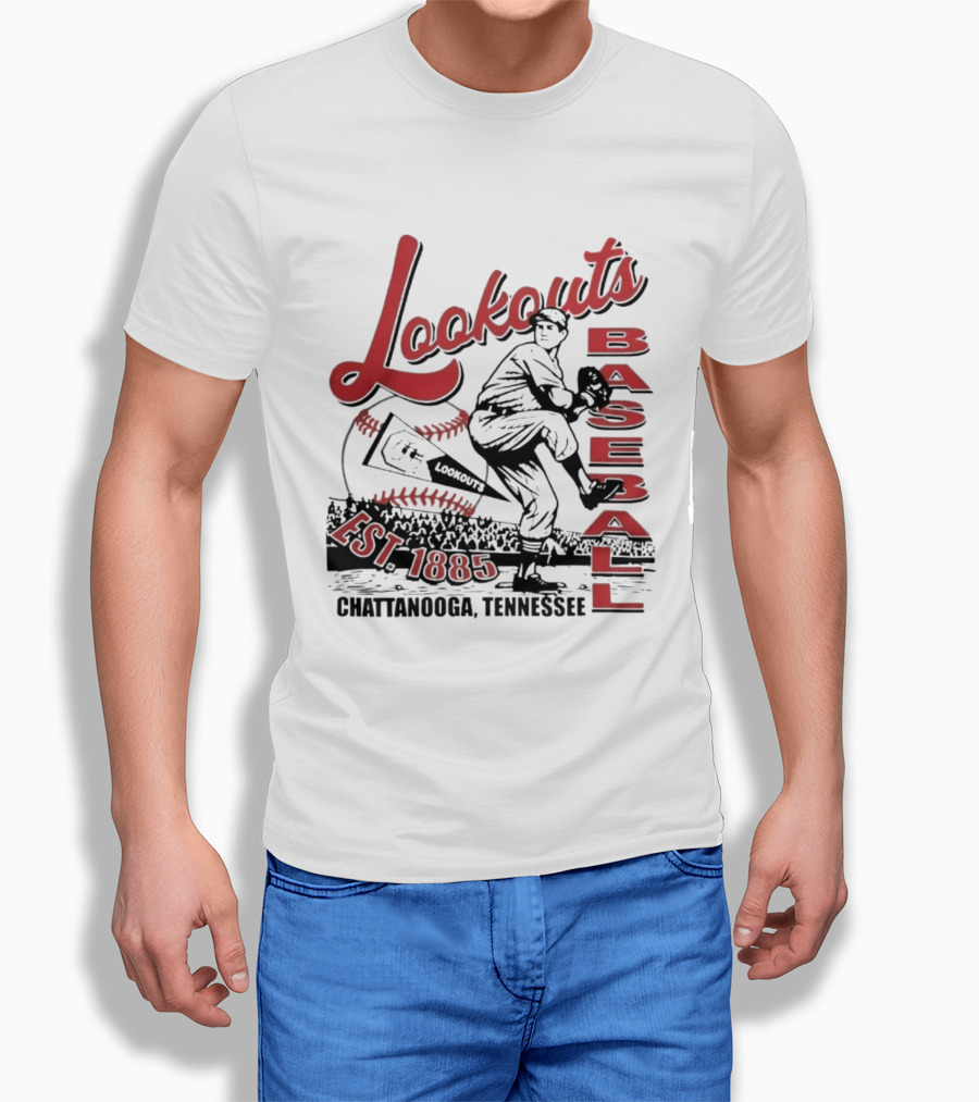 Lookouts Baseball Chattanooga Tennessee Est 1885 T-Shirt