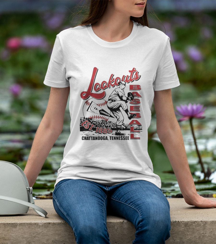 Lookouts Baseball Chattanooga Tennessee Est 1885 T-Shirt