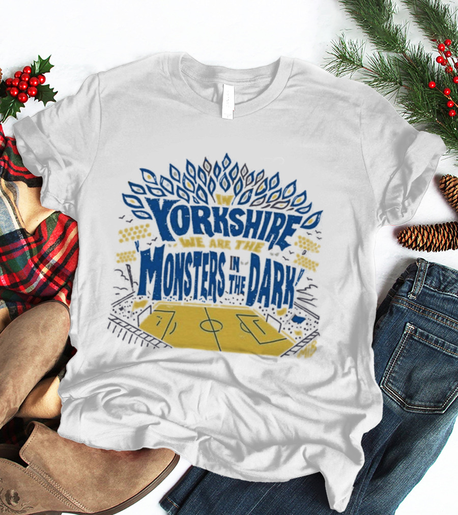 Monsters In The Dark Yorkshire Court Basketball T-Shirt