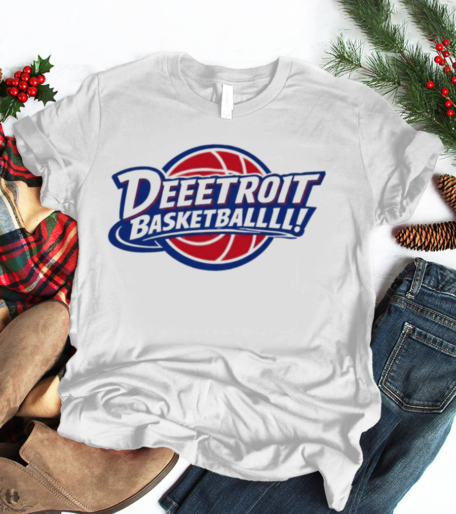 Deeetroit Basketballlll Basketball Sports Fan T-Shirt