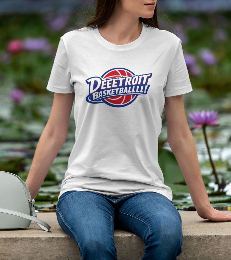 Deeetroit Basketballlll Basketball Sports Fan T-Shirt