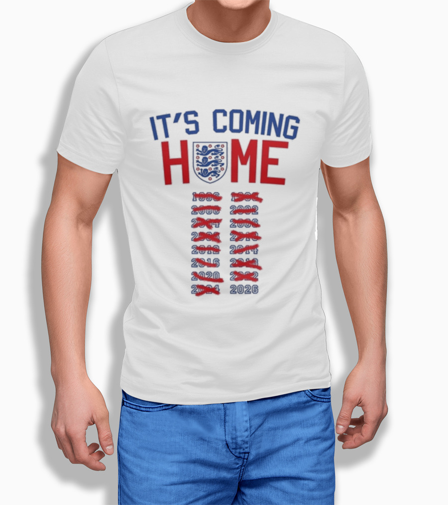 It's Coming Home England Football Anthem 2026 T-Shirt