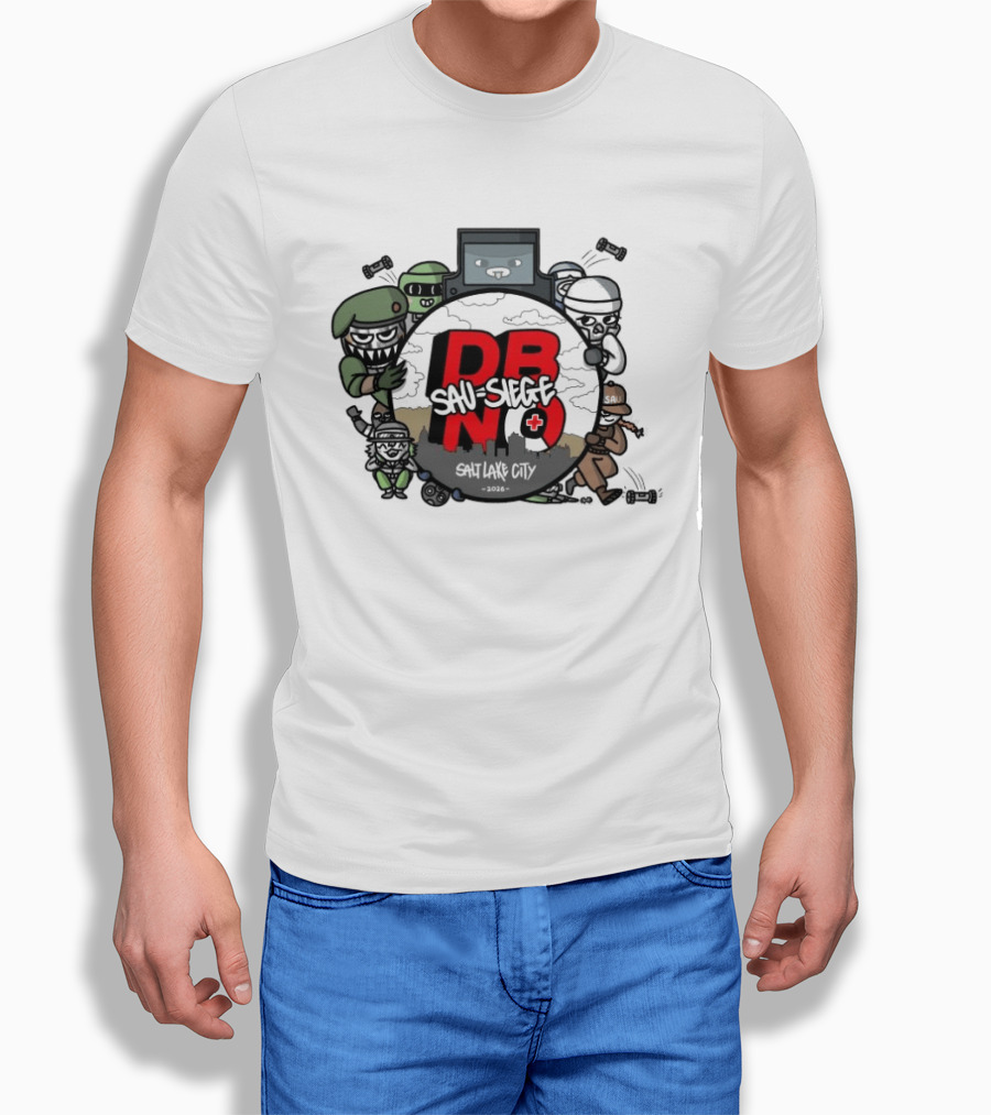 Rainbow Six Siege DBNO Salt Lake City 2026 Gaming Event Characters T-Shirt