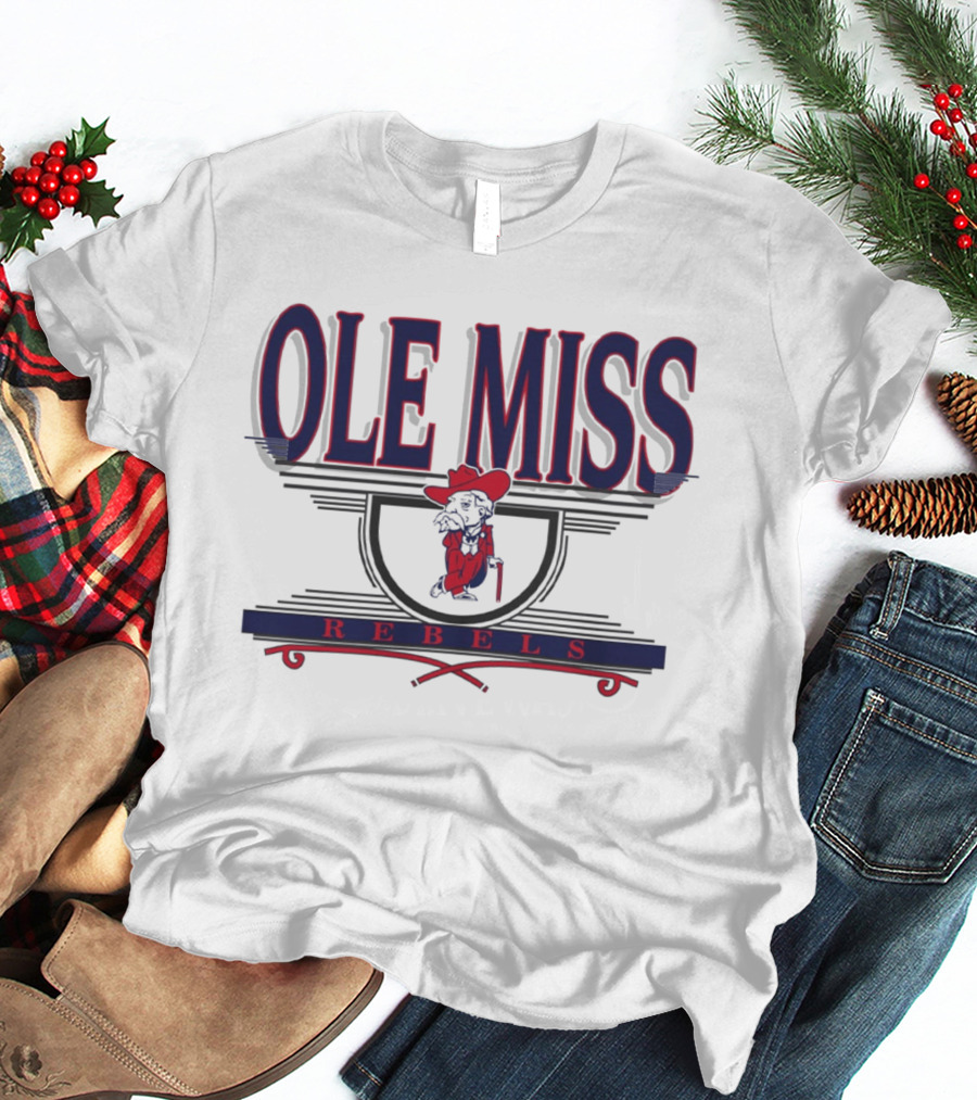Ole Miss Rebels Vintage Mascot Fan T-Shirt