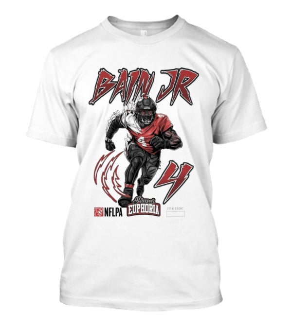 Bain Jr. Planet Euphoria NFL 4 Lightning Football T-Shirt