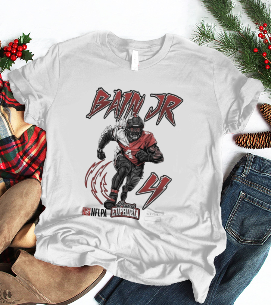 Bain Jr. Planet Euphoria NFL 4 Lightning Football T-Shirt