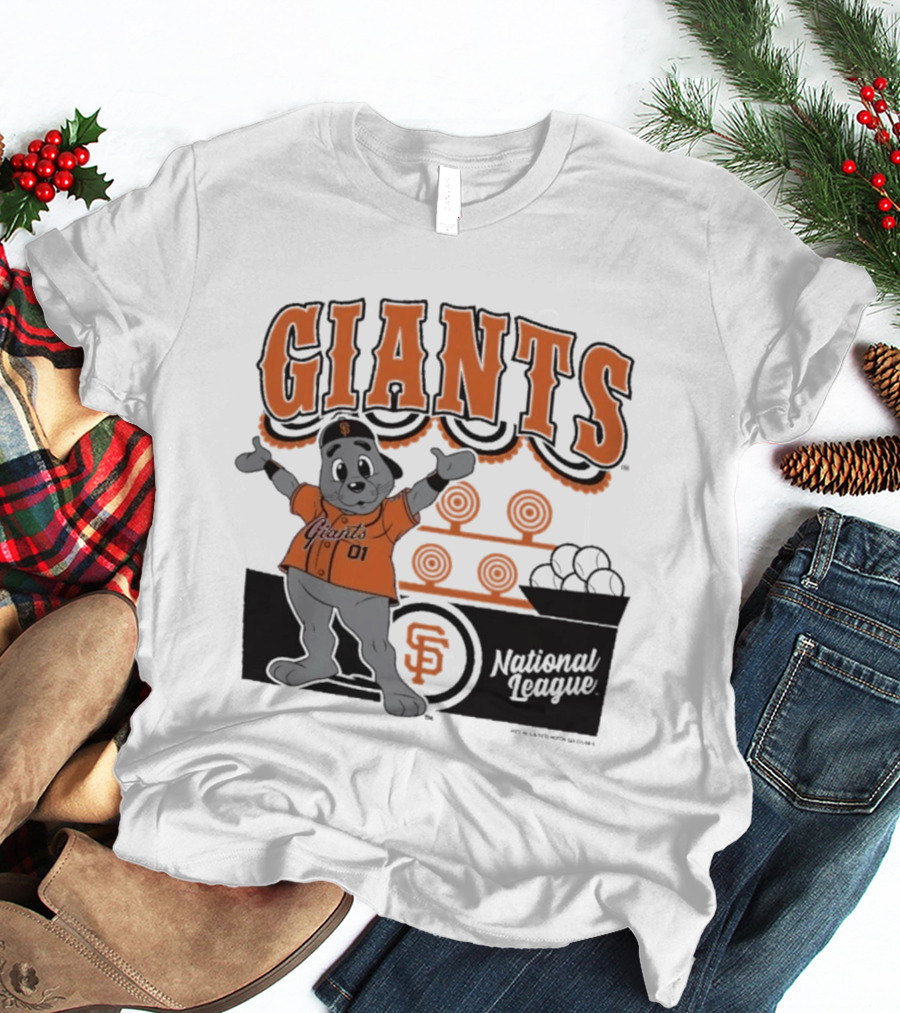 San Francisco Giants Mitchell & Ness Cream Step Back Up Giants National League T-Shirt