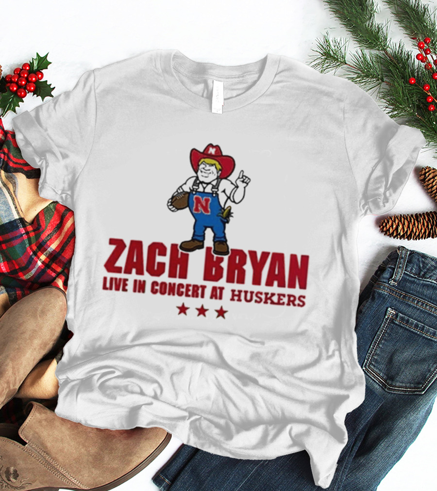 Zach Bryan Live In Concert At Huskers Cowboy T-Shirt