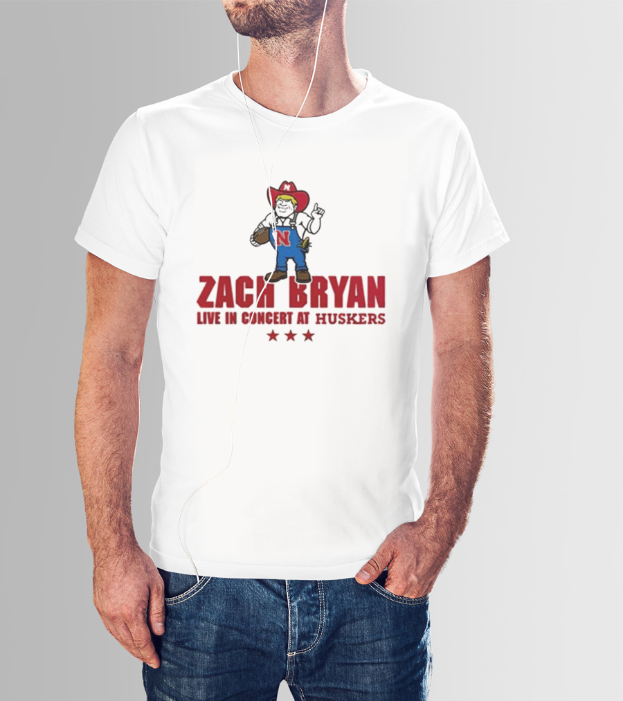 Zach Bryan Live In Concert At Huskers Cowboy T-Shirt
