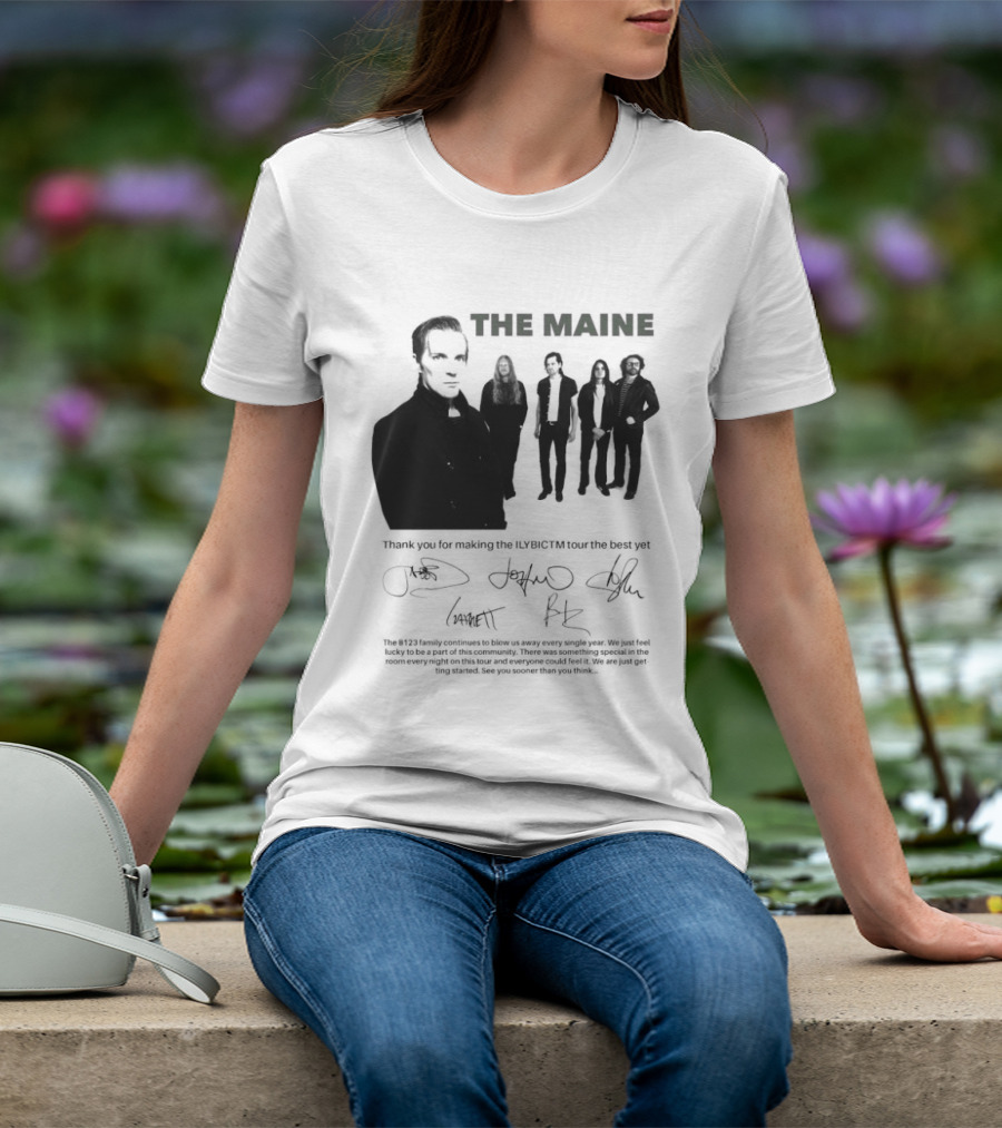 The Maine Thank You For Making The ILYBICTM Signed Band T-Shirt