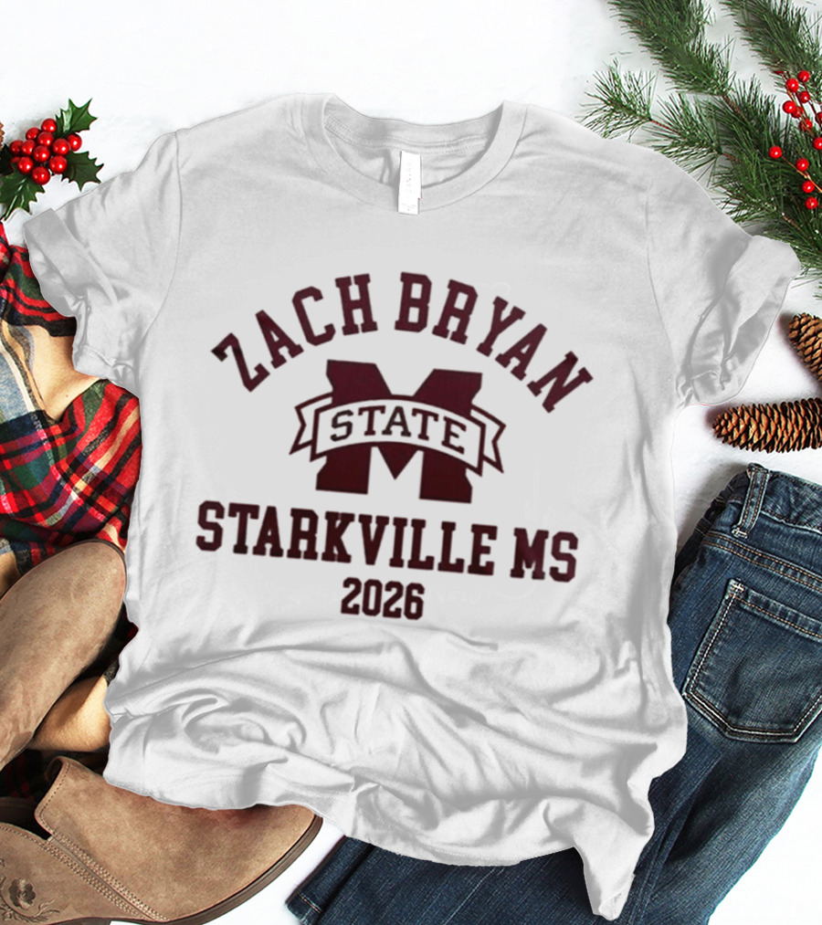 Zach Bryan State Starkville MS 2026 T-Shirt