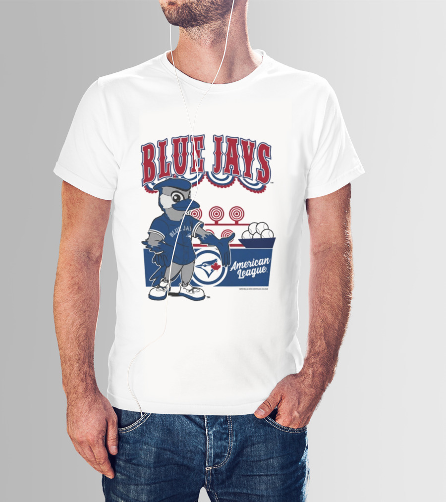Toronto Blue Jays Mitchell Ness Step Back Up Cream American League T-Shirt